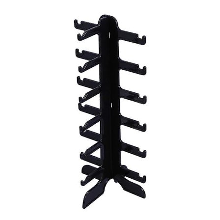 6 Lag Solbriller Brille Stand Holder Display Hjemmeartikler Opbevaringsstativ (Sort)