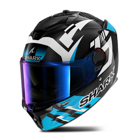 Casco Integrale Shark Spartan GT Pro Carbonio Bianco/Blu XL
