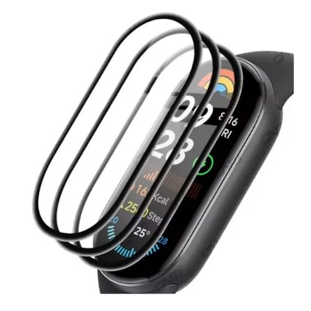 Böjd skärmskydd för Xaomi Mi Band 9 Full täckning Anti-repa för Xaomi Mi Band 9 Ej glas Smart klocka Skyddsfilm