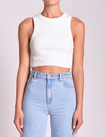 ABRAND Heather Singlet Rcy White Sand - White - L