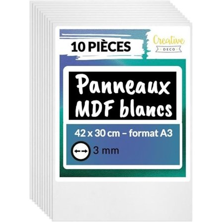 MDF-paneeli - Luova Deco - A3 - Laserlävistys - Kaiverrus - Puiden kaiverrus