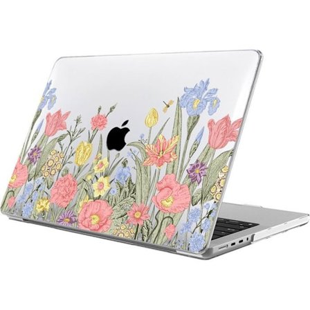 Skyddsskal för MacBook Air - MÄRKE - M4 M3 M2 - Halkfri - Blommönster - Lätt