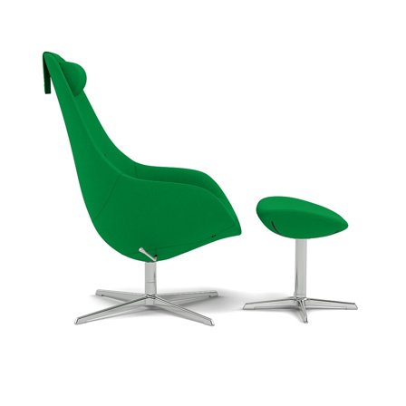 Varier Furniture Kokon - Green Wool - Chrome base