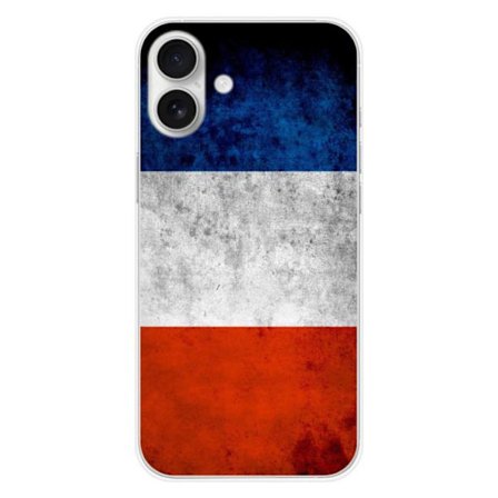 Silicone-överkast - Kompatibel med Apple iPhone 16 Plus - design Frankrikes flagga