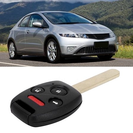 313.8 Frekvens 4 Knapper Fjernbetjent Bilnøgle med Chip Passer til Honda Civic06-11