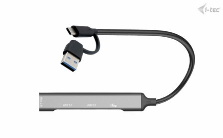 I-TEC USB-A/USB-C 4 PORT HUB 1X USB-C 3.1+3X USB 2.0 PERP