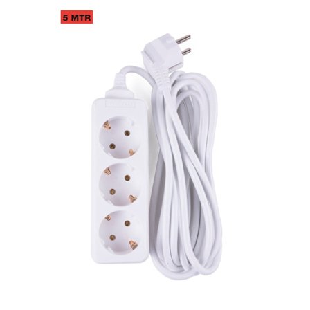 Grenuttag 3-vägs jordat 5 m