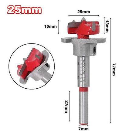 Poranterän halkaisija 15-35mm kovametalli saranareikäpora litteä siipipora saranantero säädettävä nopeasti reikärei'itin