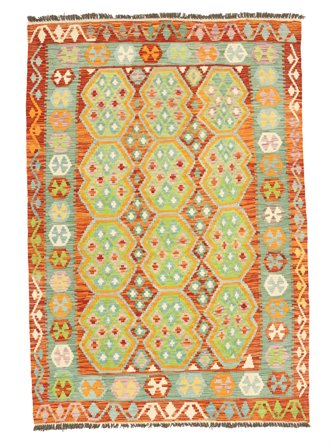 132X191 Dywan Orientalny Kilim Afgan Old Style (Wełna, Afganistan)
