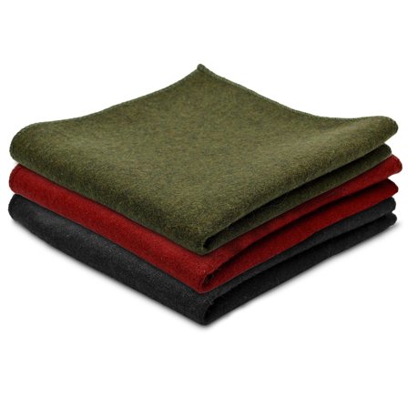 Set de pañuelos de bolsillo de lana para hombres - Sets de pañuelos de bolsillo