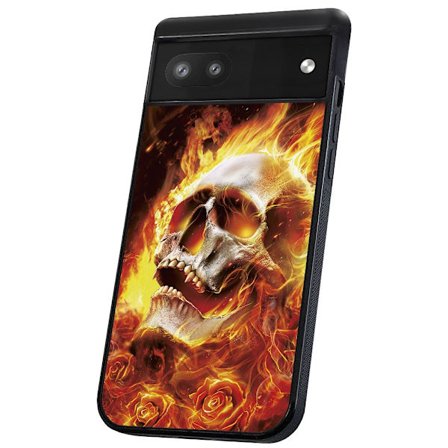 Google Pixel 6 - Skal/Mobilskal Burning Skull