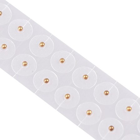 100 stk./lot Magnetiske øre perler Øre klistermærker Øre massage klistermærker Klare øre punkt klistermærker Øre tryk pind Akupunktur