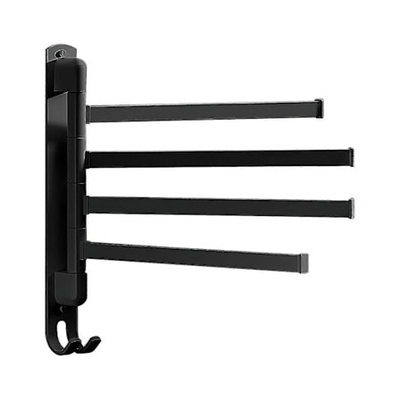 180° kääntyvä pyyhetanko 3/4/5 varrella, kylpyhuoneen pyyheteline seinälle asennettava ruostumattomasta teräksestä - Varastossa