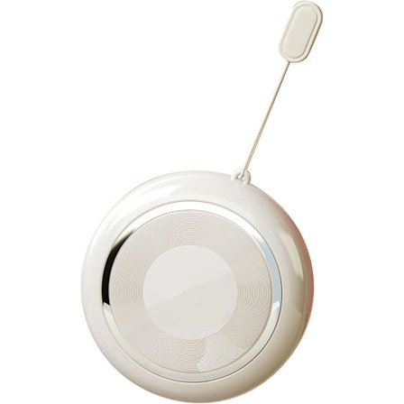 Medisin Separat Boks, Portabel Rund Medisinbeholder Med 4 Rom Og Skyvelokk Transparent For Reiser Forretningsreiser Og Hjem (Hvit)