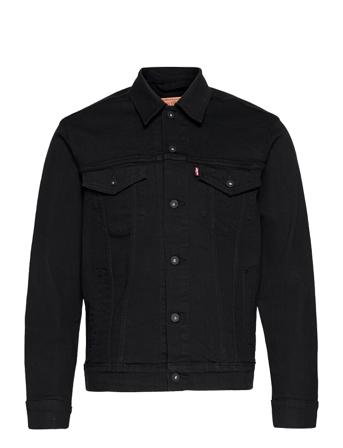 The Trucker Jacket Dark Horse Farkkutakki Denimtakki Musta LEVI ́S Men