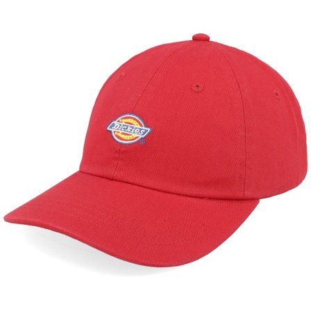 Dickies - Red unconstructed Czapka Z Daszkiem - Hardwick English Red Dad Cap @ Hatstore