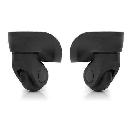 Reservehjul til bløde og hårde kufferter og rejsetasker, sort