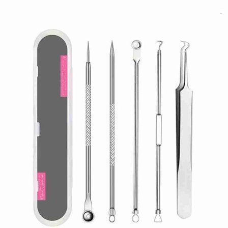 Blackhead Removal Tool - 5 parts Stainless Steel