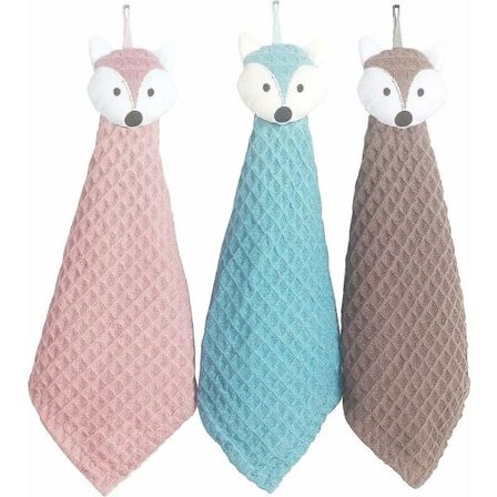 Håndkle, sett med 3 absorberende kjøkkenhåndklær hengende til So