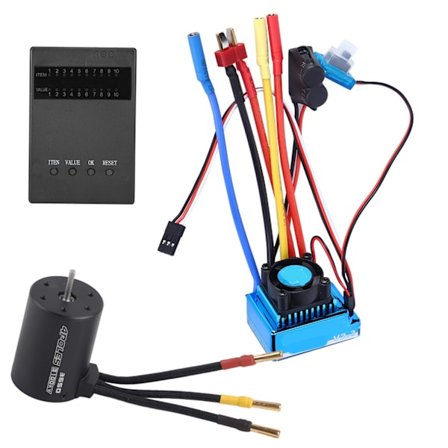 3650 Motor 3100Kv Brushless ESC Programkort Sæt til 1/10 RC Bil Reservedel (80A)