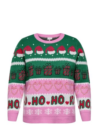 Carhoho X-Mas Ls Pullover Knt Pink ONLY Carmakoma