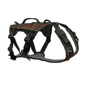 Non-Stop Dogwear Rock Harness Long, Black/Orange