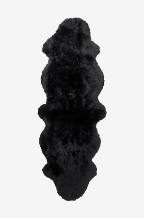 Skinnwille - Fåreskind Gently Dobbelt - Sort - Skind & skindtæpper - Fra Homeroom