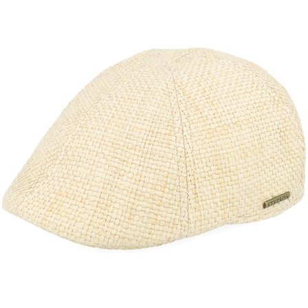Stetson - Beige flatcap Czapka Z Daszkiem - Texas Toyo Beige Flat Cap @ Hatstore