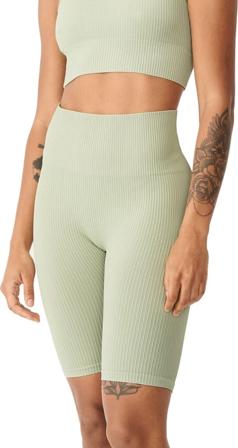 Röhnisch Women's Seamless Rib Bike Tights Women workout shorts Green XS/S