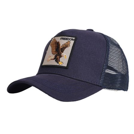 Black Panther Mesh Keps Baseball Keps Trucker Keps-Eagle-Navy