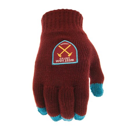West Ham United FC Unisex Vinterhandskar med Pekskärm för Vuxna, Storlek One