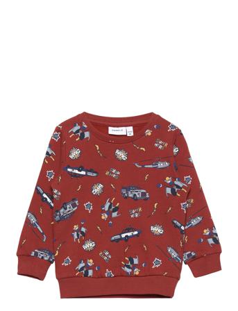 Nmmlalalia Ls Sweat Bru Camp Sweat-shirt Genser Burgunder Name It