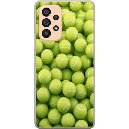 Kompatibel Mobilcover til Samsung Samsung Galaxy A53 5G Mønster af grønne tennisbolde i høj detalje, sporty motiv med gentagende tekstur og stærke