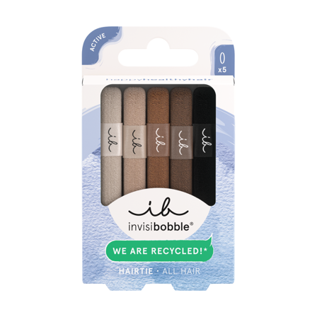Invisibobble Hair Tie Hårstrikker, Brun/beige, 5 stk.