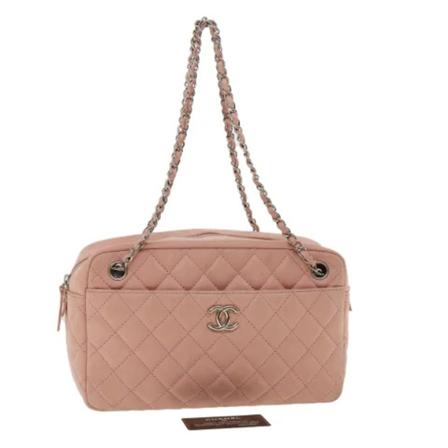 Chanel Vintage Pre-owned Shoulder Väska rosa, Dam Vintage Väskor, Dam, Storlek: ONE SIZE