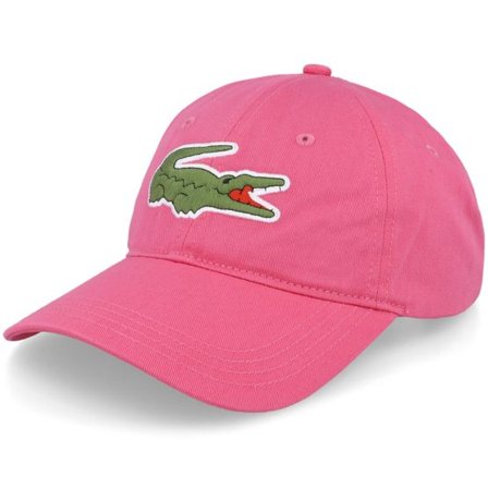 Lacoste - Rosa unconstructed Keps - Big Logo Friandise Dad Cap @ Hatstore