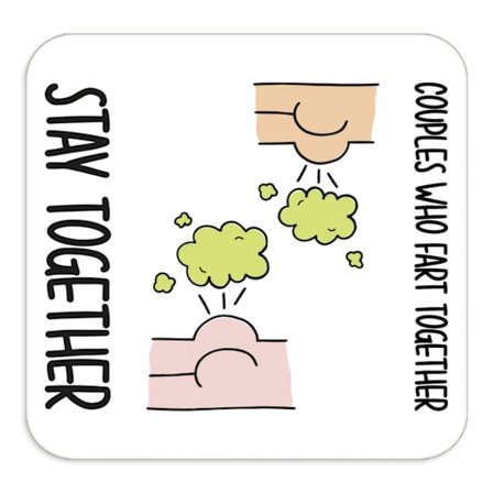 Rolig Alla hjärtans dag Dryckunderlägg Bordsdekoration Fyrkantig Jubileumsunderlägg