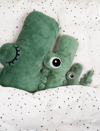 Done by Deer Cuddle Cute Croco Green - Green - 27X 17CM