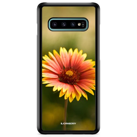 Bjornberry Skal Samsung Galaxy S10 Plus - Gul Blomma