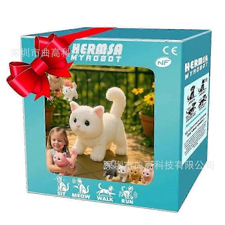 2025 Nico Robot Hund, Kat, Pingvin, Panda, Min Realistiske Robot Hvalp, Kat, Interaktivt Plyslegetøj Der Opfører Sig Som En Rigtig Hvalp, Kat[D]