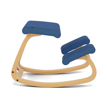 Varier Furniture Variable - Blue Polyester - Light brown base