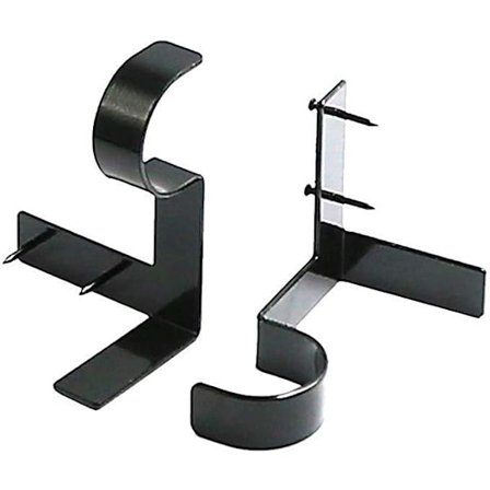 Metallgardinstångsfäste som sätts direkt in