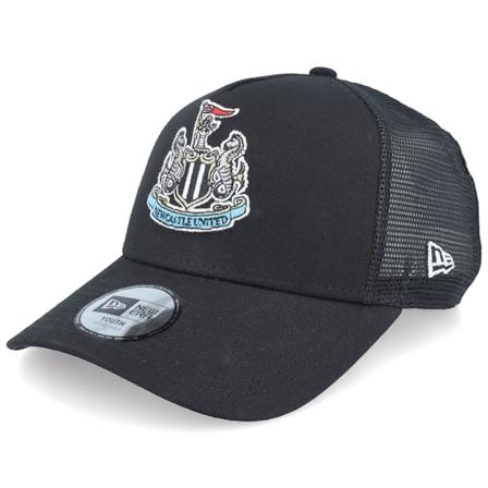 New Era - Football Zwart trucker Cap - Kids Newcastle United Newcastle United Core Black A-Frame Trucker @ Hatstore