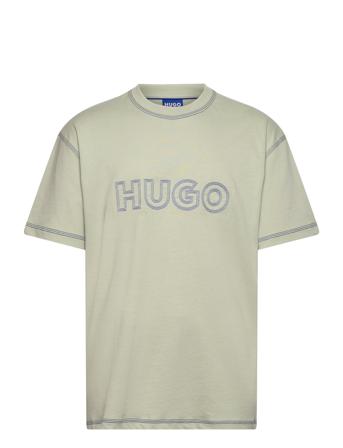 Nitlogo Tops T-Kortærmet Skjorte Green HUGO BLUE
