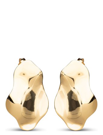 Earrings, Cleopatra Gold Enamel Copenhagen