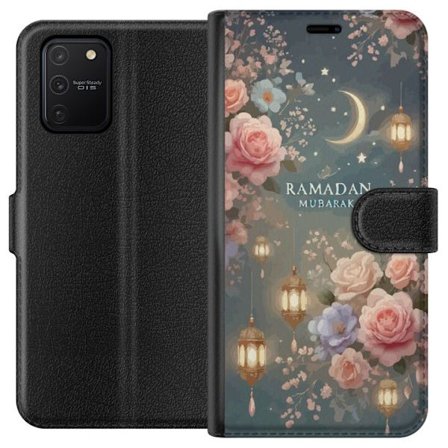 Kompatibel Tegnebogsetui til Samsung Galaxy S10 Lite Mørk fantasy scene med menneske og dæmonisk væsen i ildelandskab med overnaturlig kraft