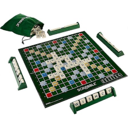Deluxe Scrabble -setti lukittavilla laatoilla perheen yhteisiin pelihetkiin