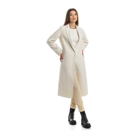 Manila Grace, Single-Breasted Coats Beżowy, Kobieta, Rozmiar: S