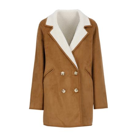 Betta Corradi, Double-Breasted Coats Bruin, Dames, Maat:XS