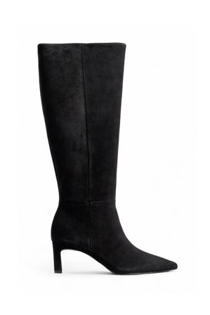 Premium Selection Suede Knee High Boots - Støvler - Sort - EU 39